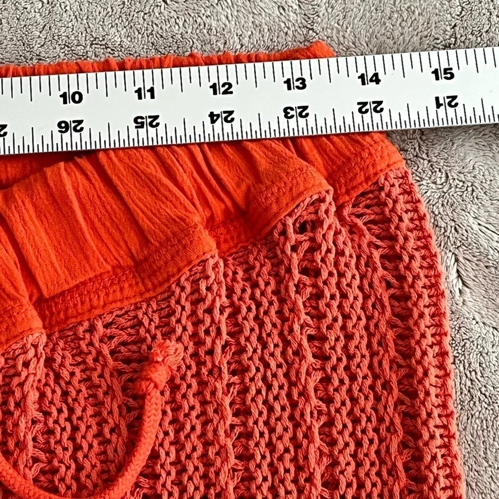 NWT Free People Beach Day Sweater Pants Boho Comfy Cotton Size M Terra Cotta
